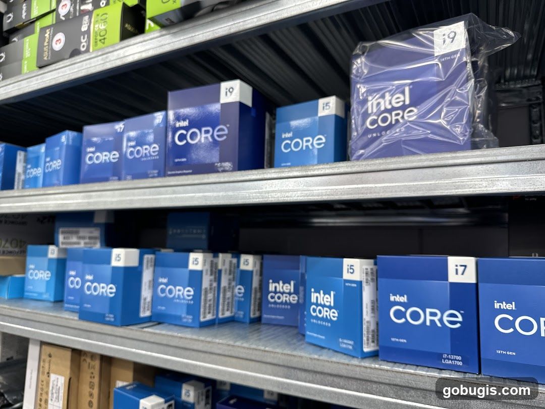 Intel Processors on Shelves