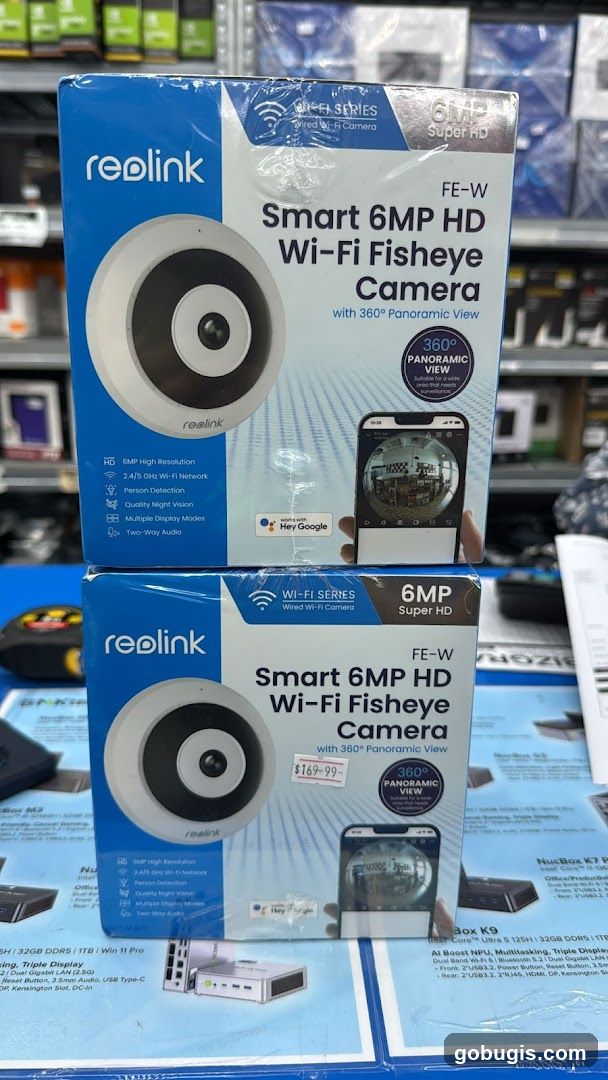 Reolink Smart 6MP HD Wi-Fi Fisheye Cameras