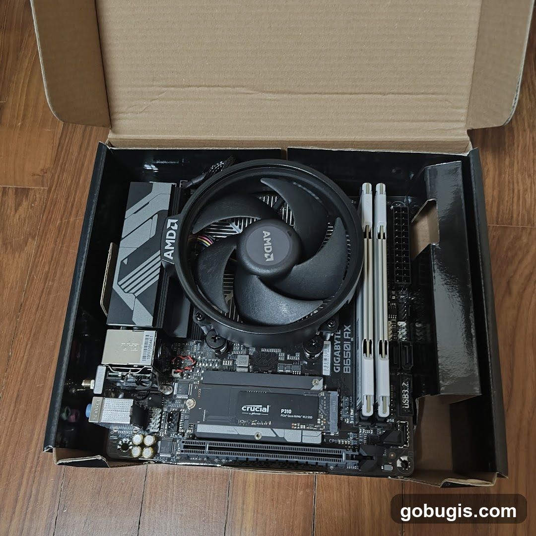 Computer Components in Box