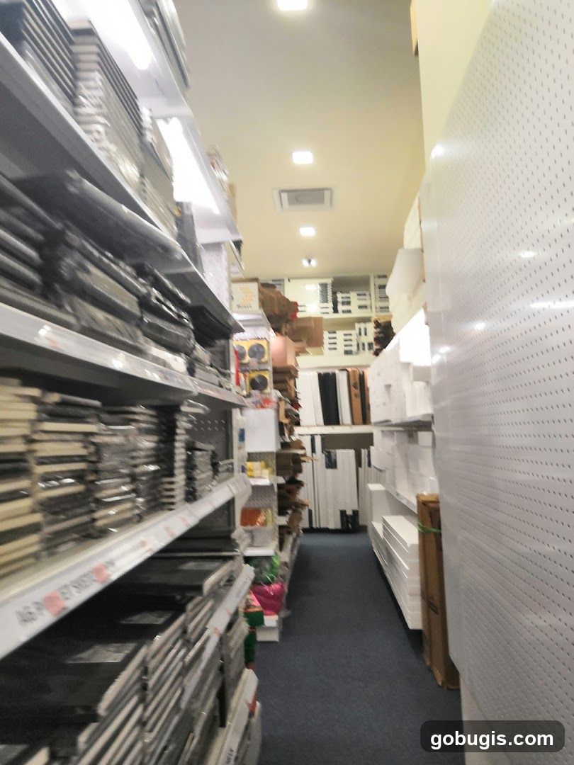 Art Supply Store Aisle