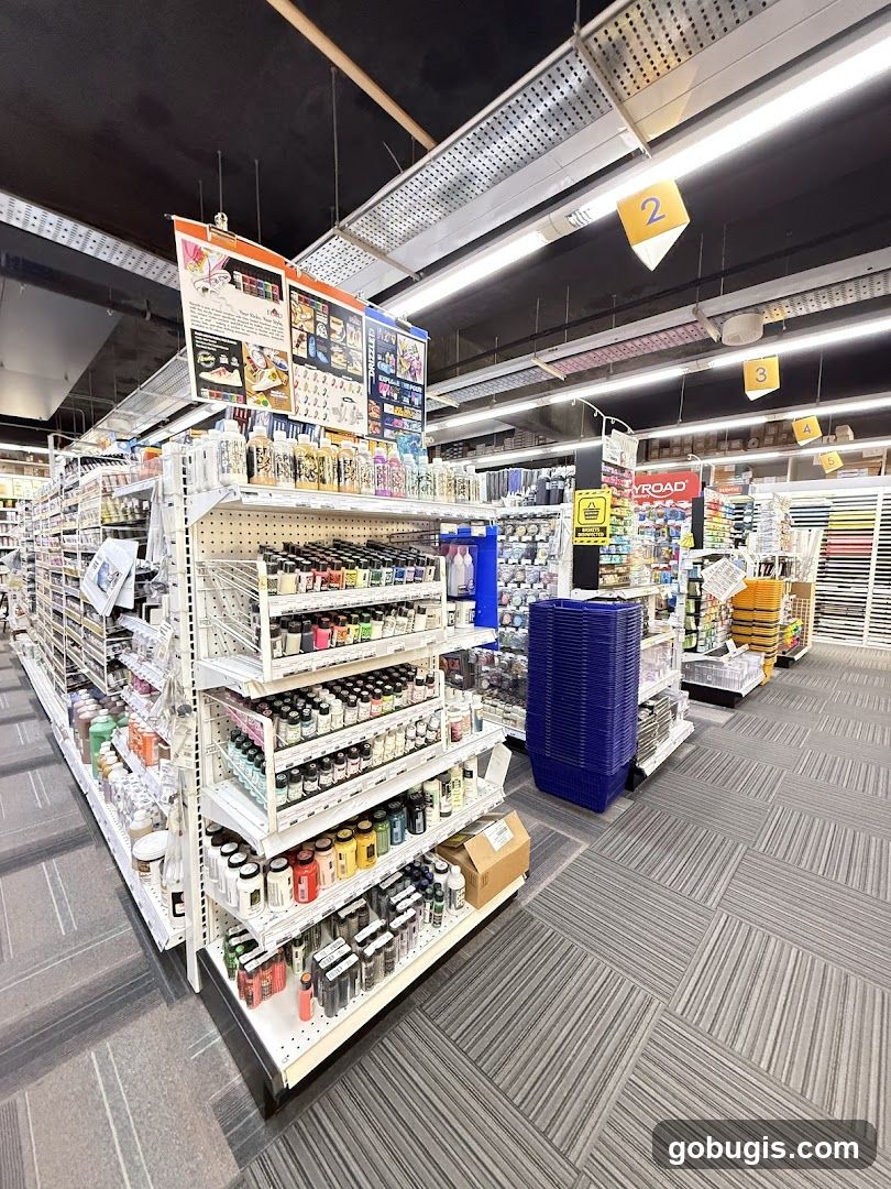 Art Supply Store Aisles