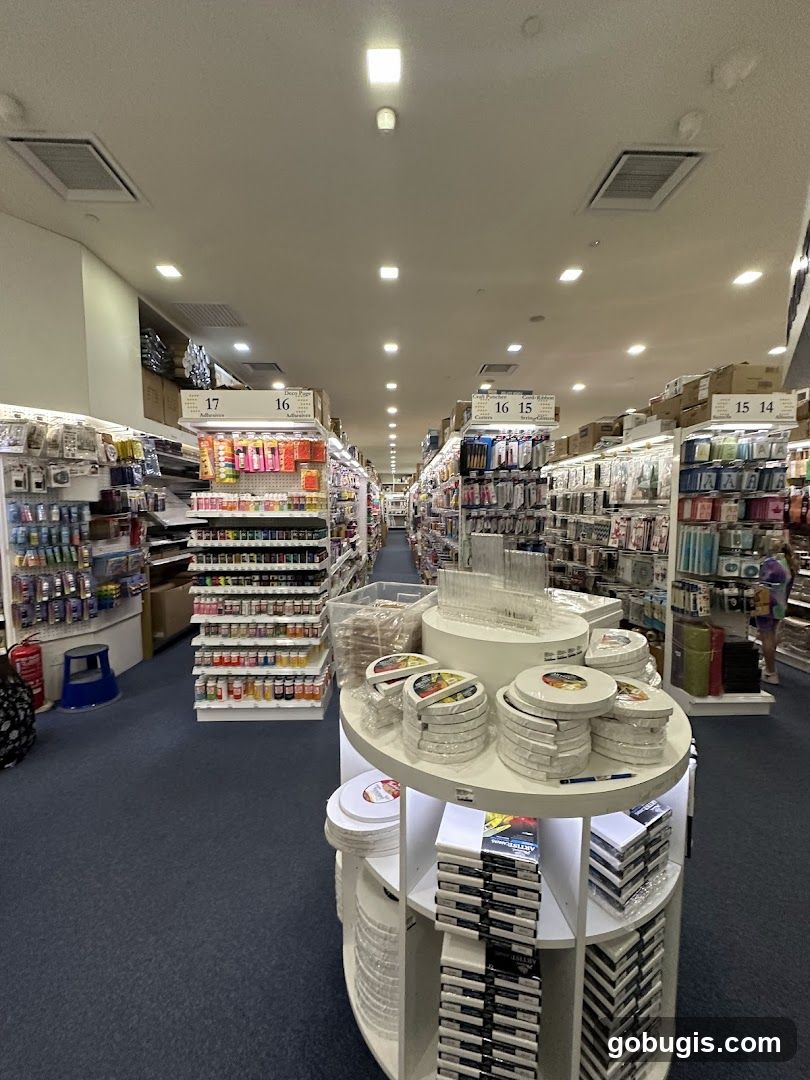 Art Supply Store Aisles