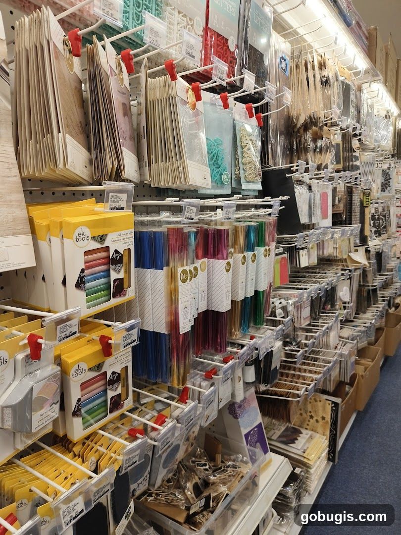 Craft Supplies Display