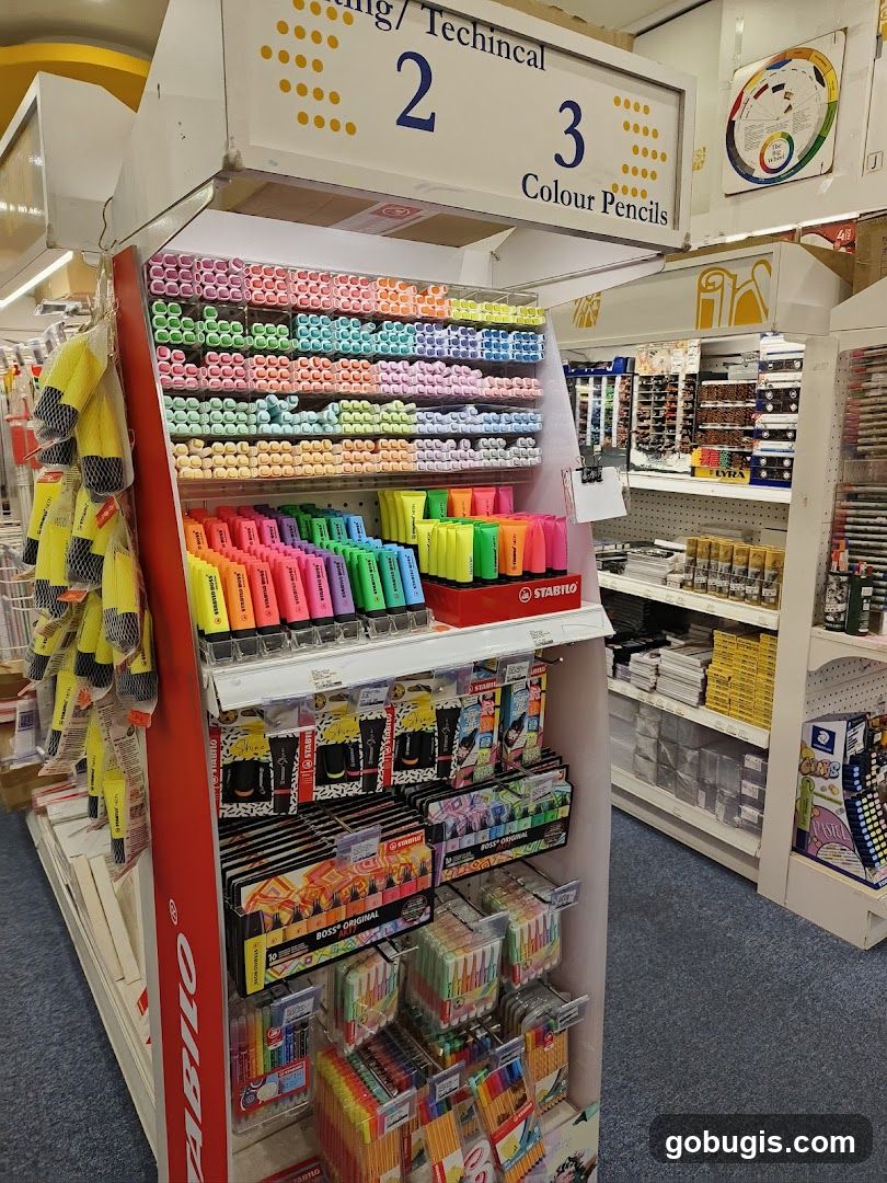 Art Supplies Display