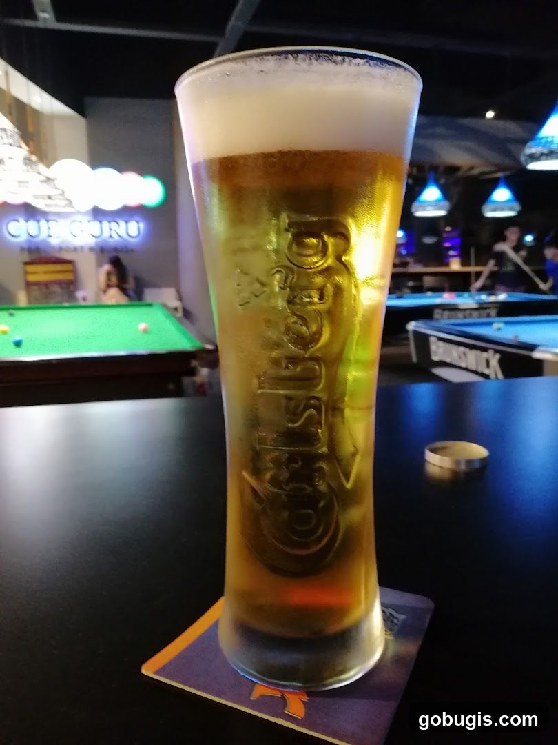 Beer at a Pool Hall
