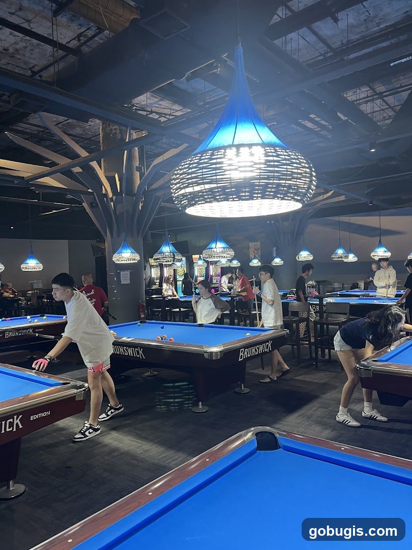 People playing pool