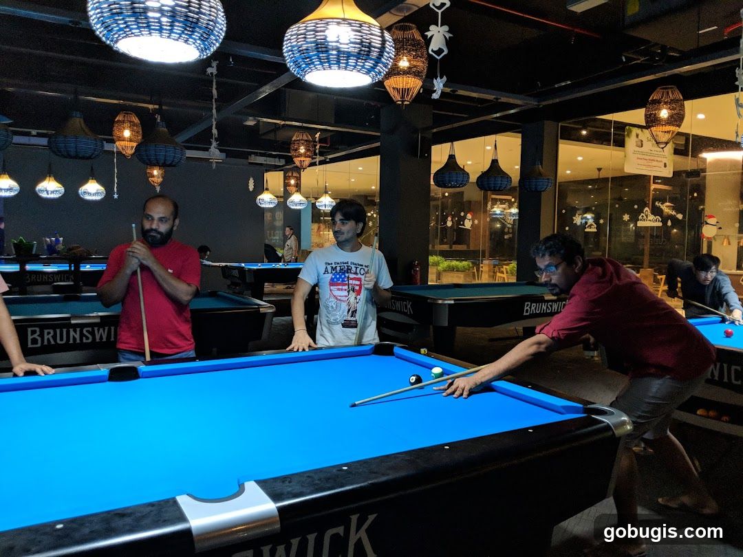 People playing pool