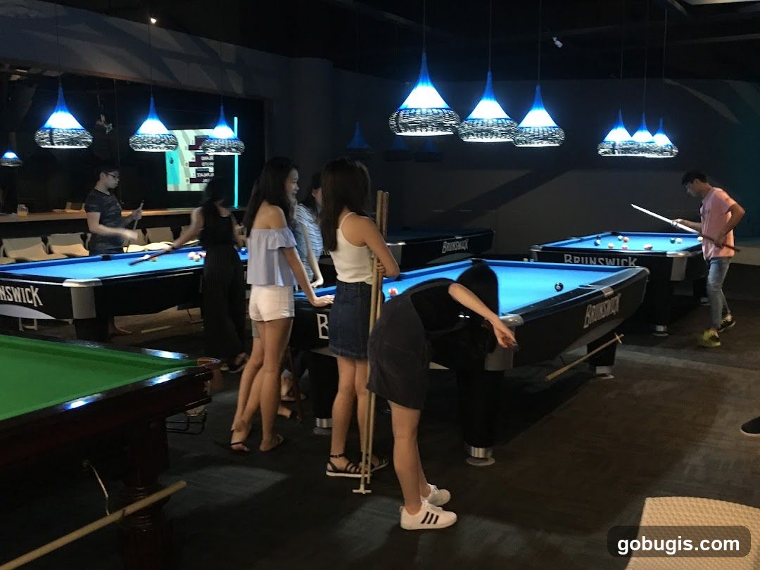 People playing pool