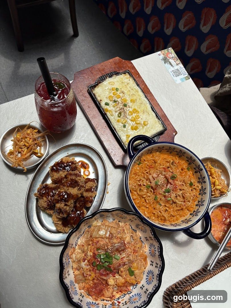 Korean Food Spread