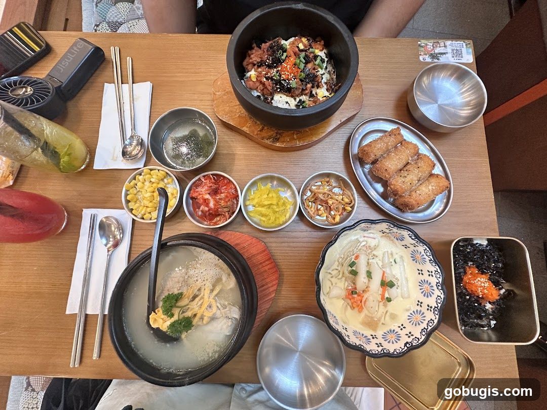 Korean Food Spread