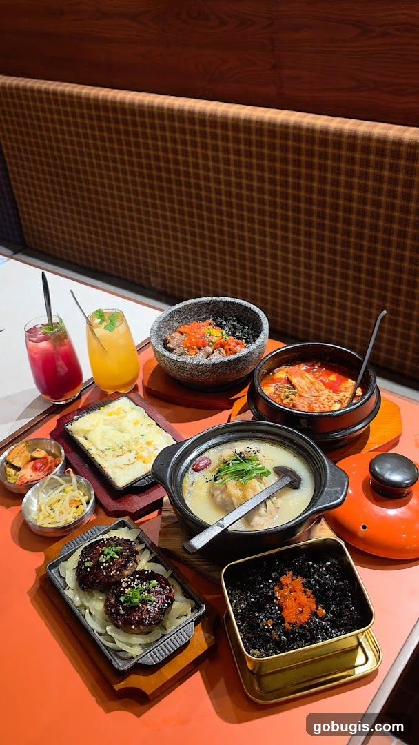 Korean Food Spread