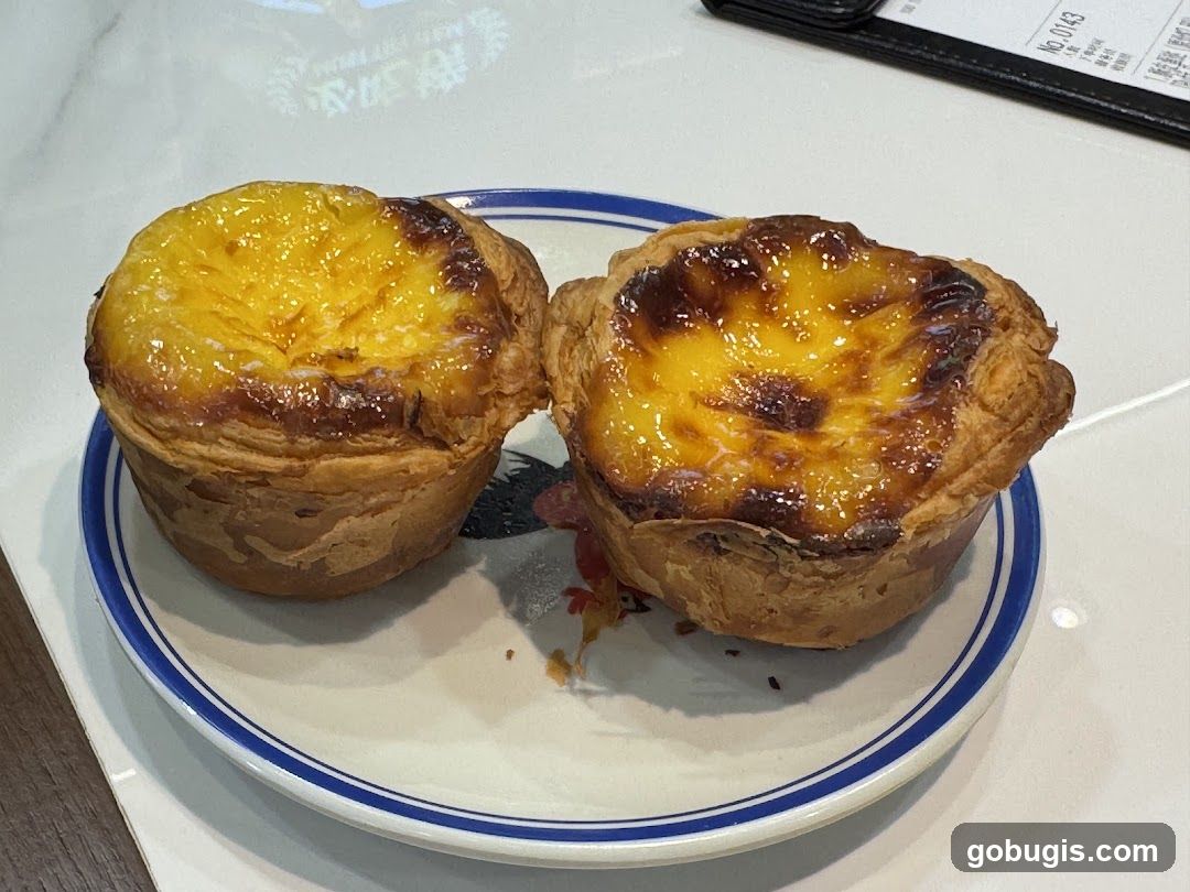 Two Portuguese Egg Tarts
