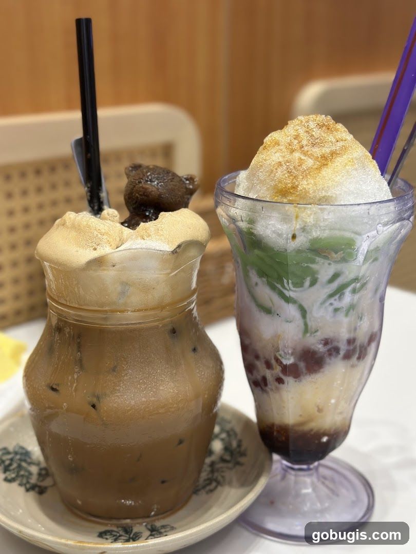 Iced Coffee and Cendol