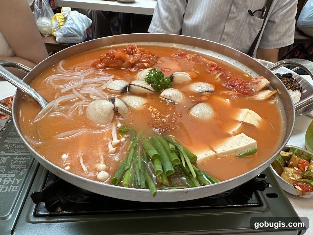 Kimchi Stew with Clams and Tofu