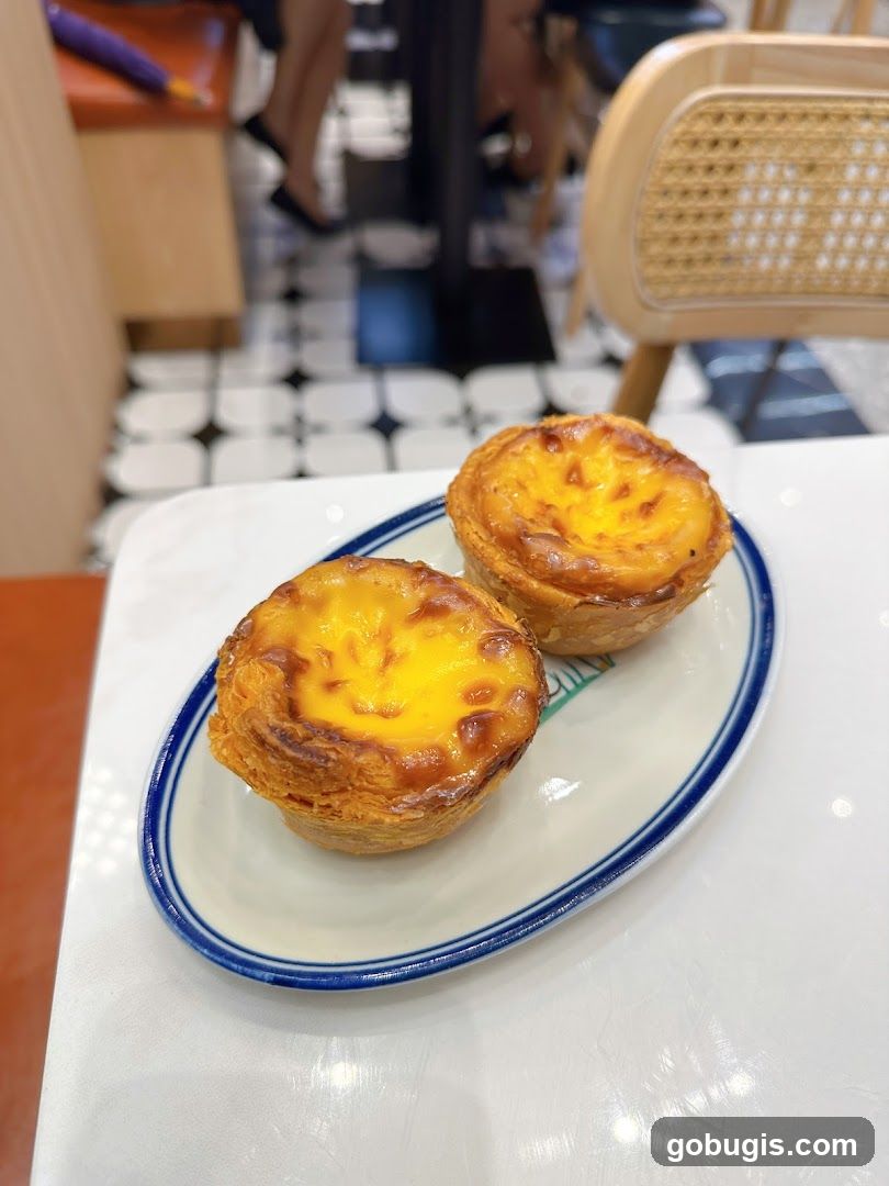 Two Portuguese Custard Tarts