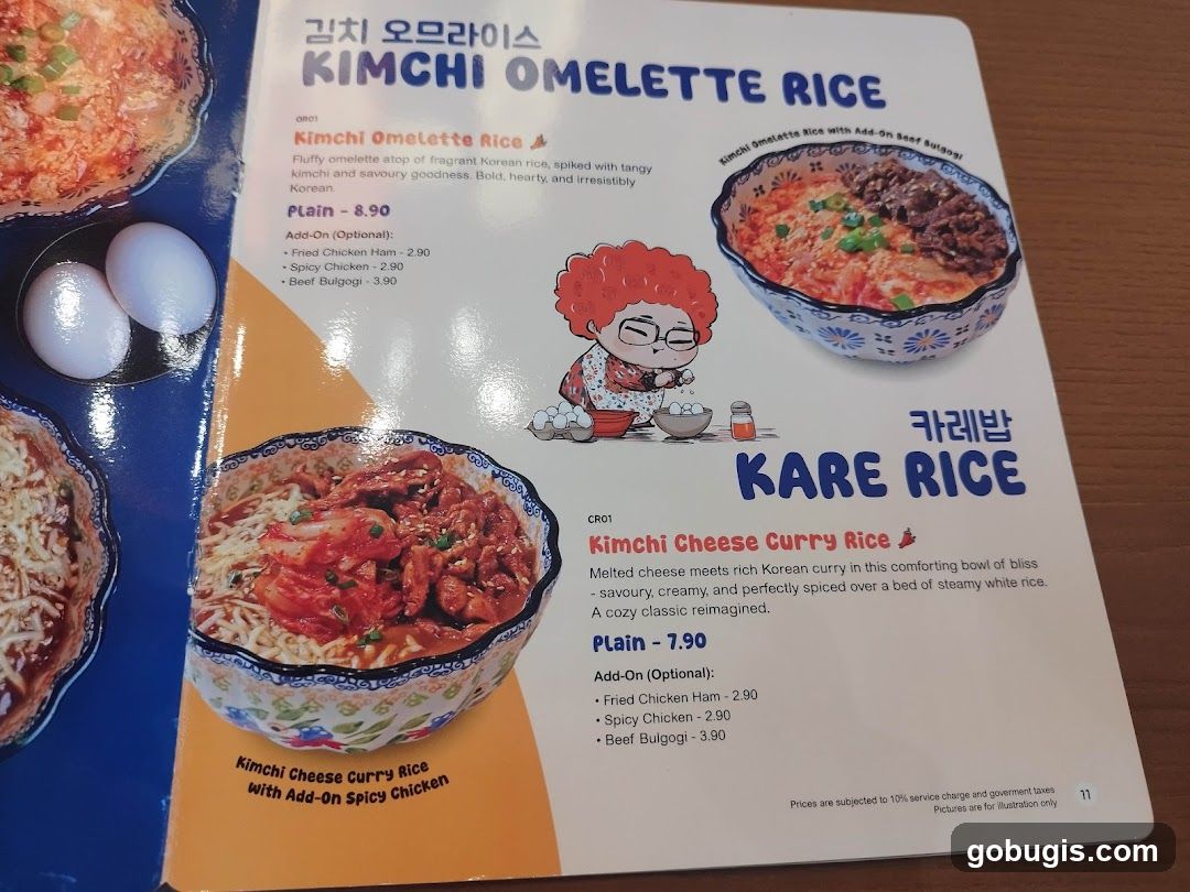 Kimchi Omelette Rice & Kare Rice
