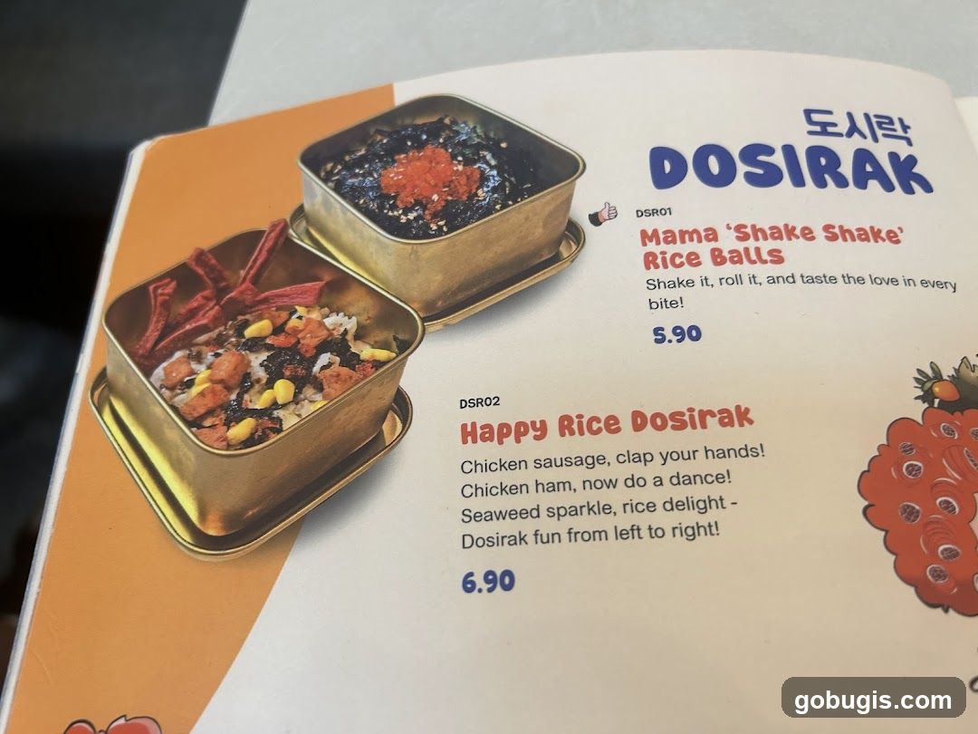 DOSIRAK Menu