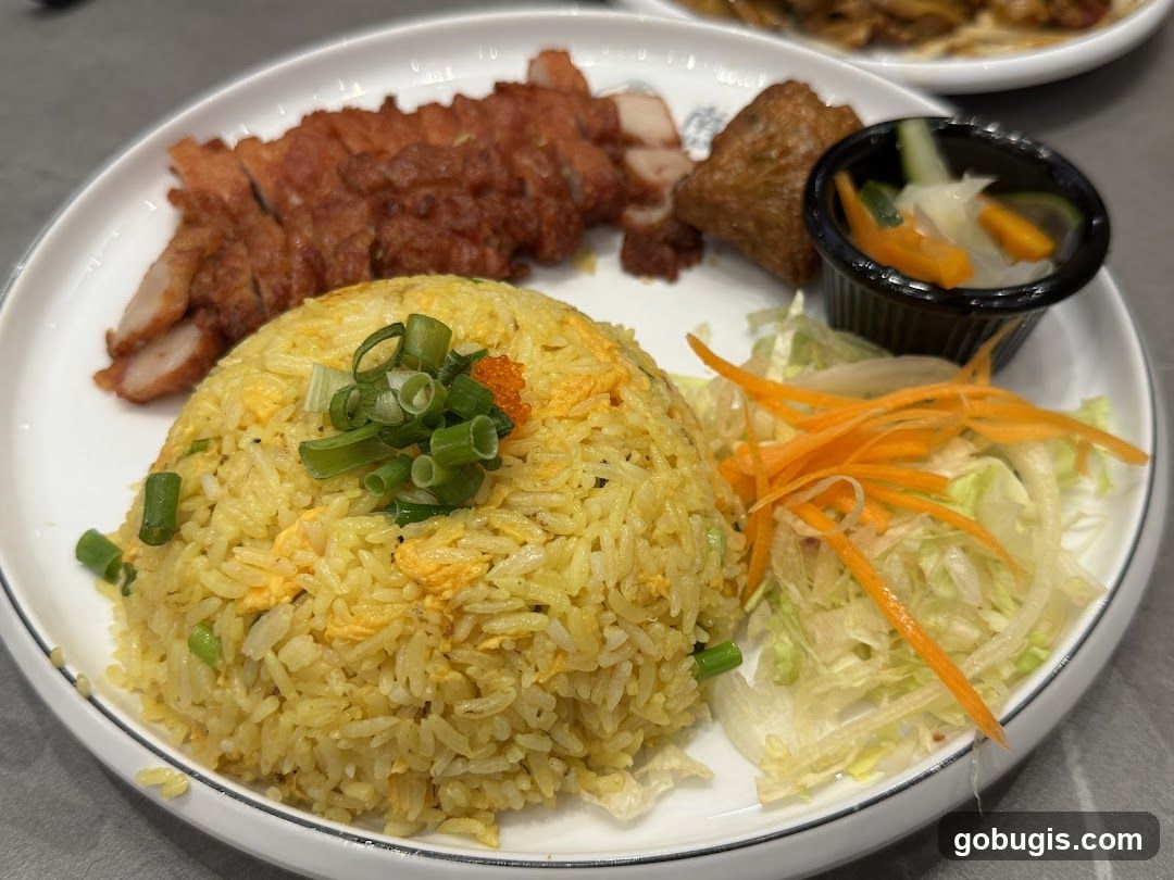 Fried Rice with Sliced Pork and Pickled Vegetables