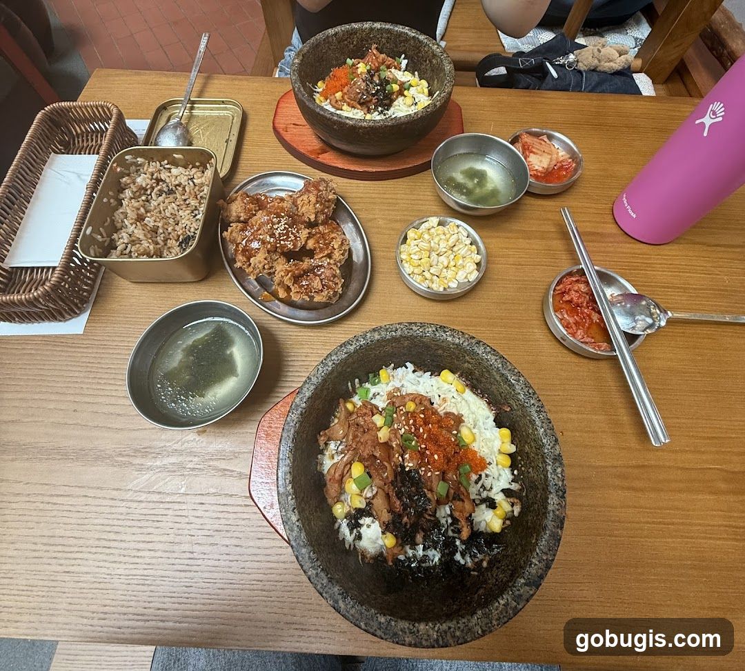 Korean Food Spread