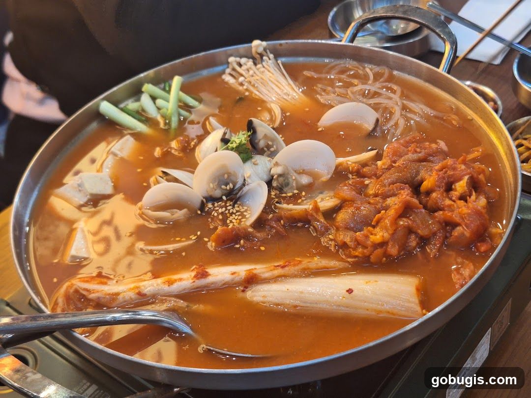 Spicy Korean Stew with Seafood and Meat