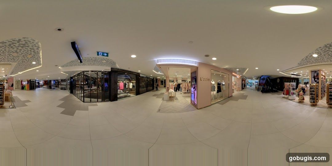 Mall Interior with Shops