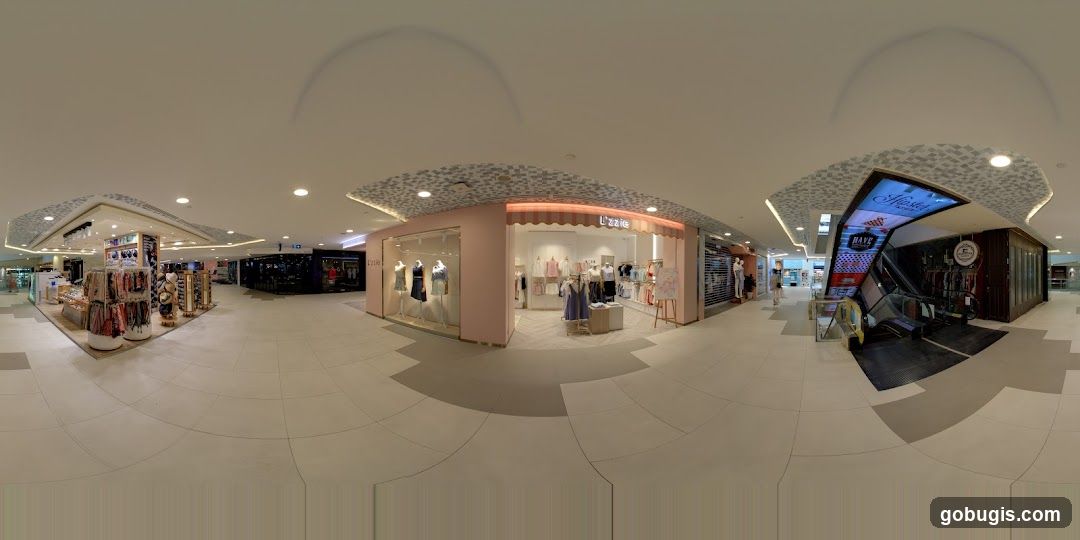 Mall Interior with Shops