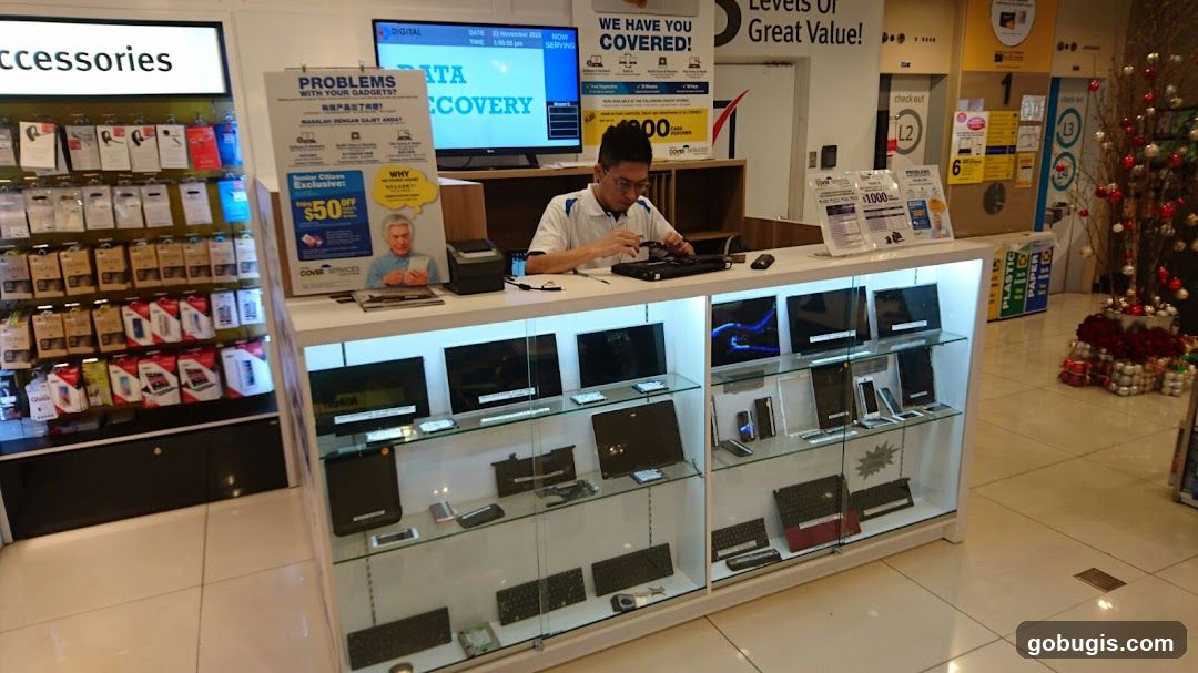 Electronics Store Service Counter
