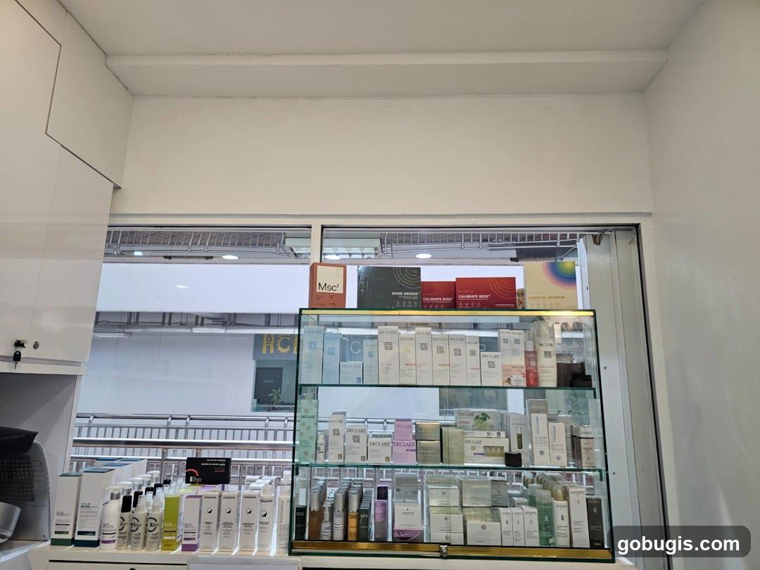 Skincare Products Display
