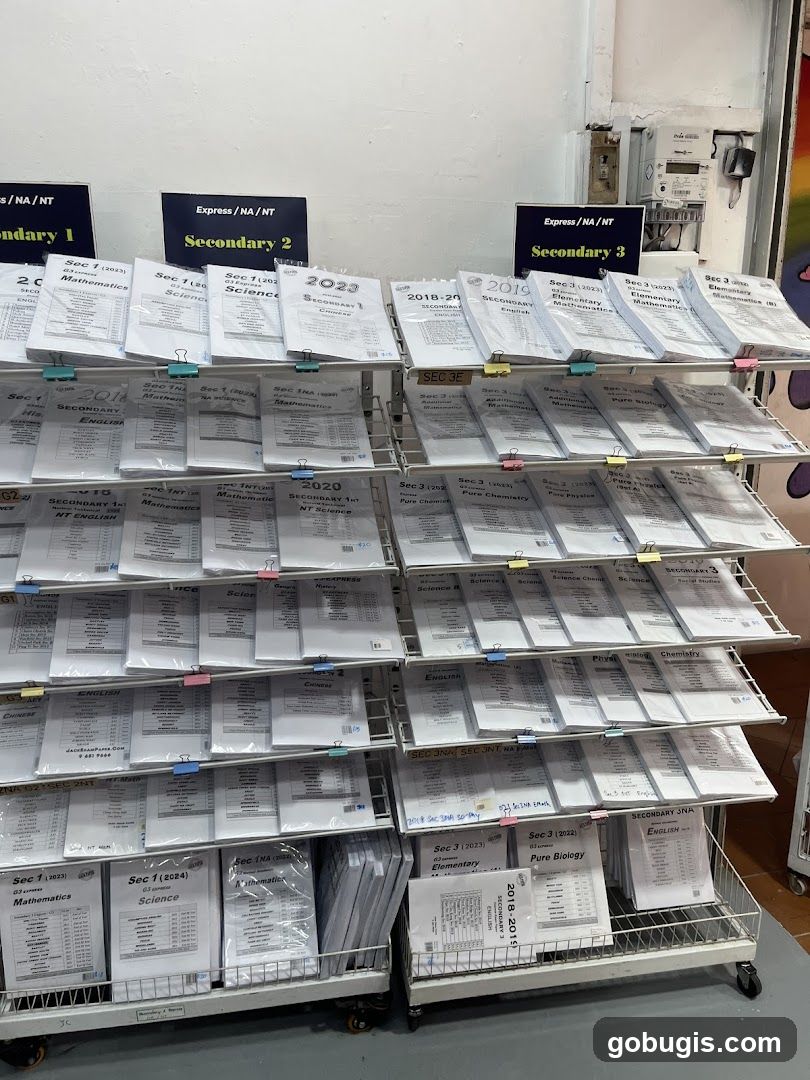 Study materials organized by subject and level