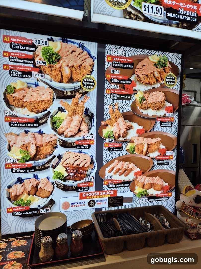 Japanese Food Menu