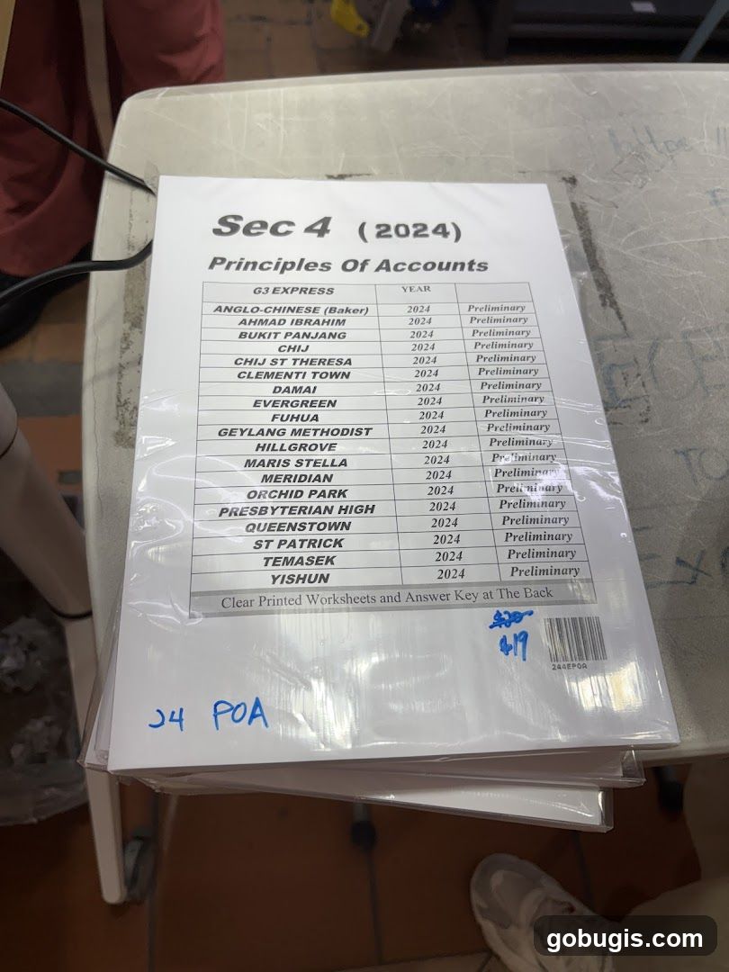Sec 4 (2024) Principles Of Accounts Worksheets