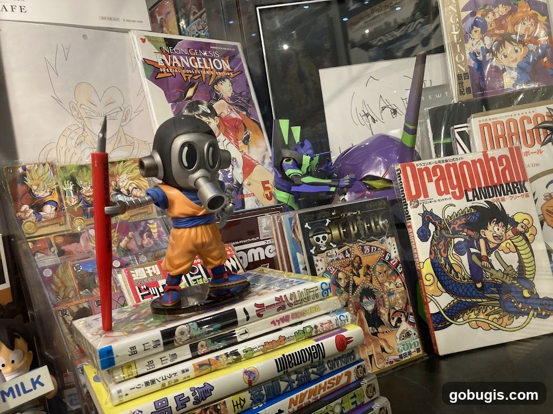 Anime and Manga Merchandise Display