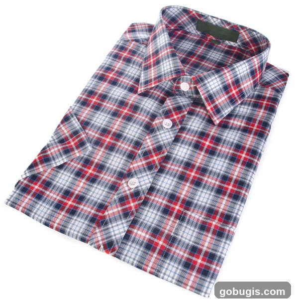 Folded Plaid Shirt
