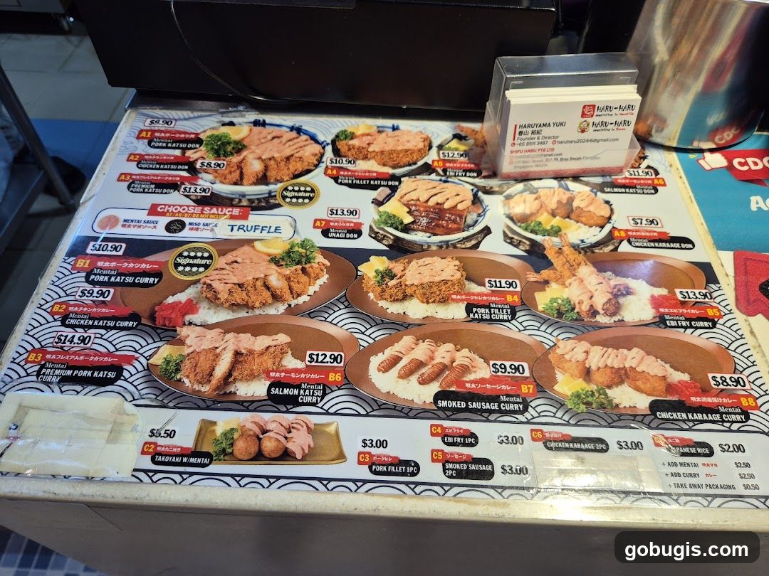 HARU-HARU Menu