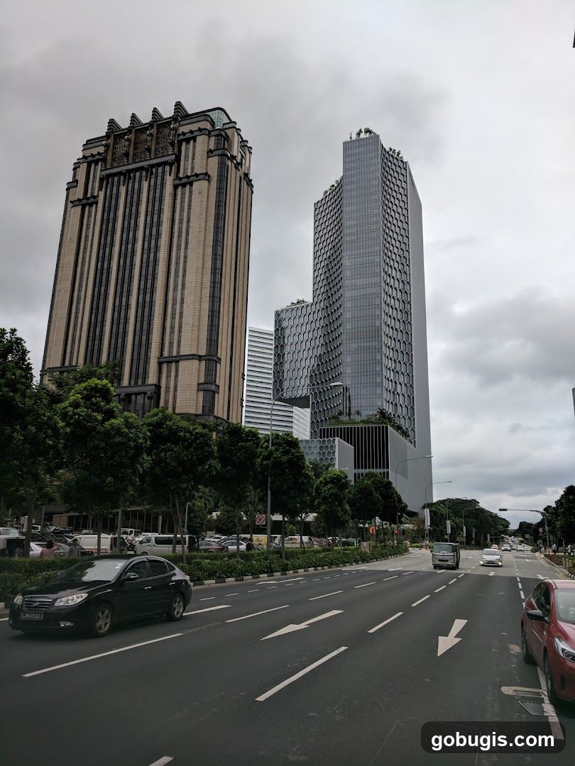 Modern Cityscape with Tall Buildings