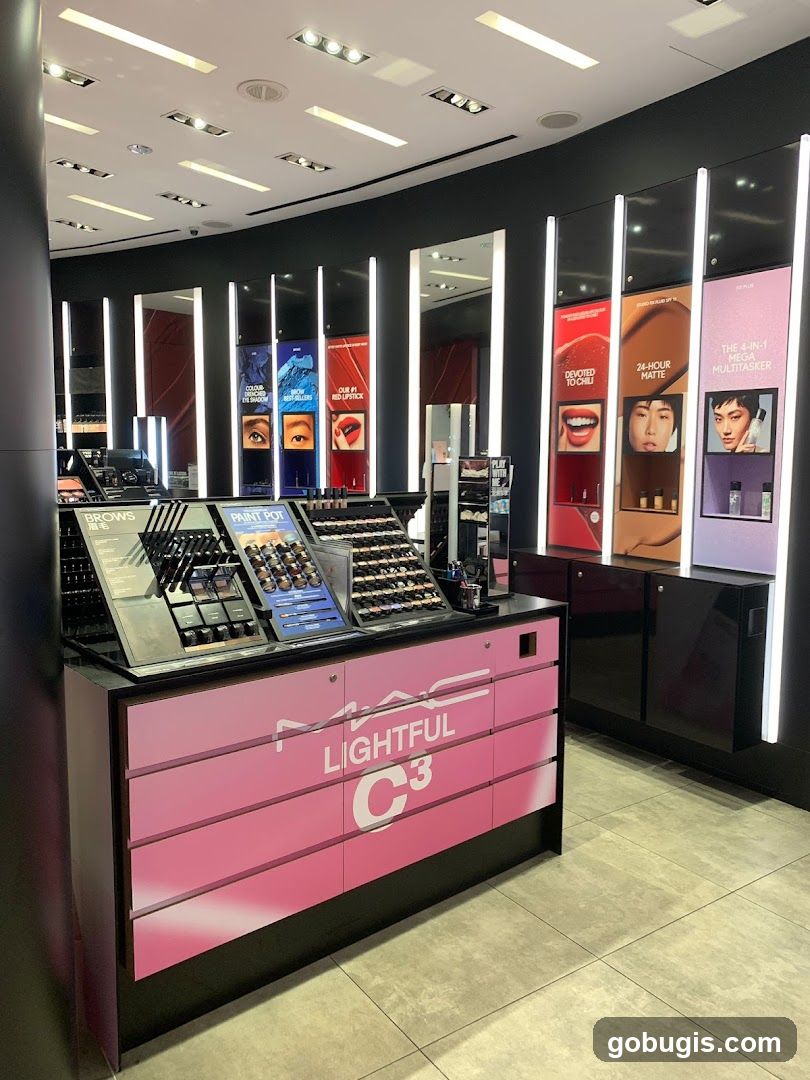 MAC Cosmetics Display