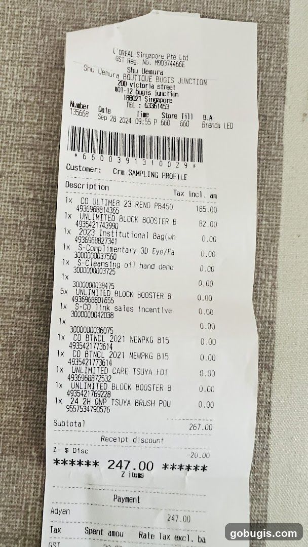 Receipt