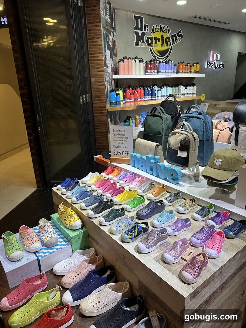 Footwear and Accessories Display