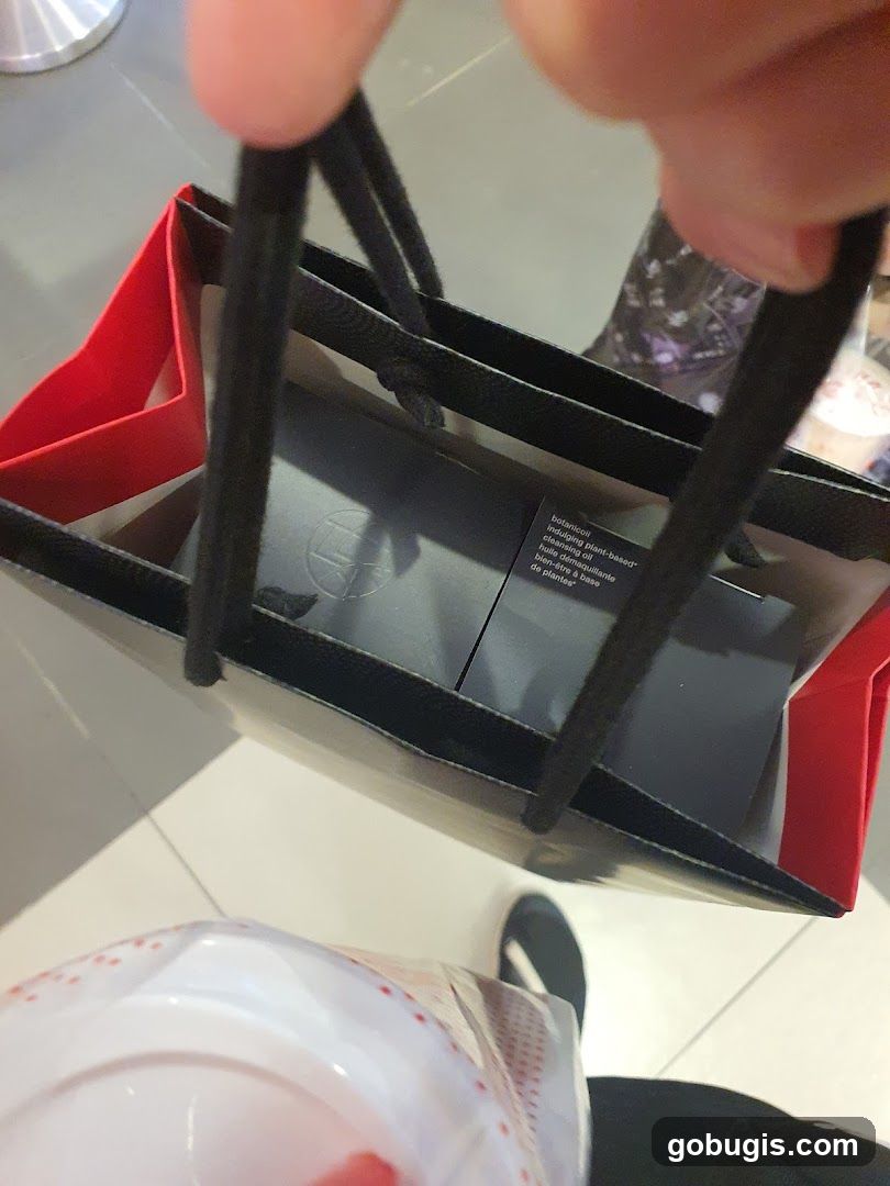 Shopping Bag with Product Information