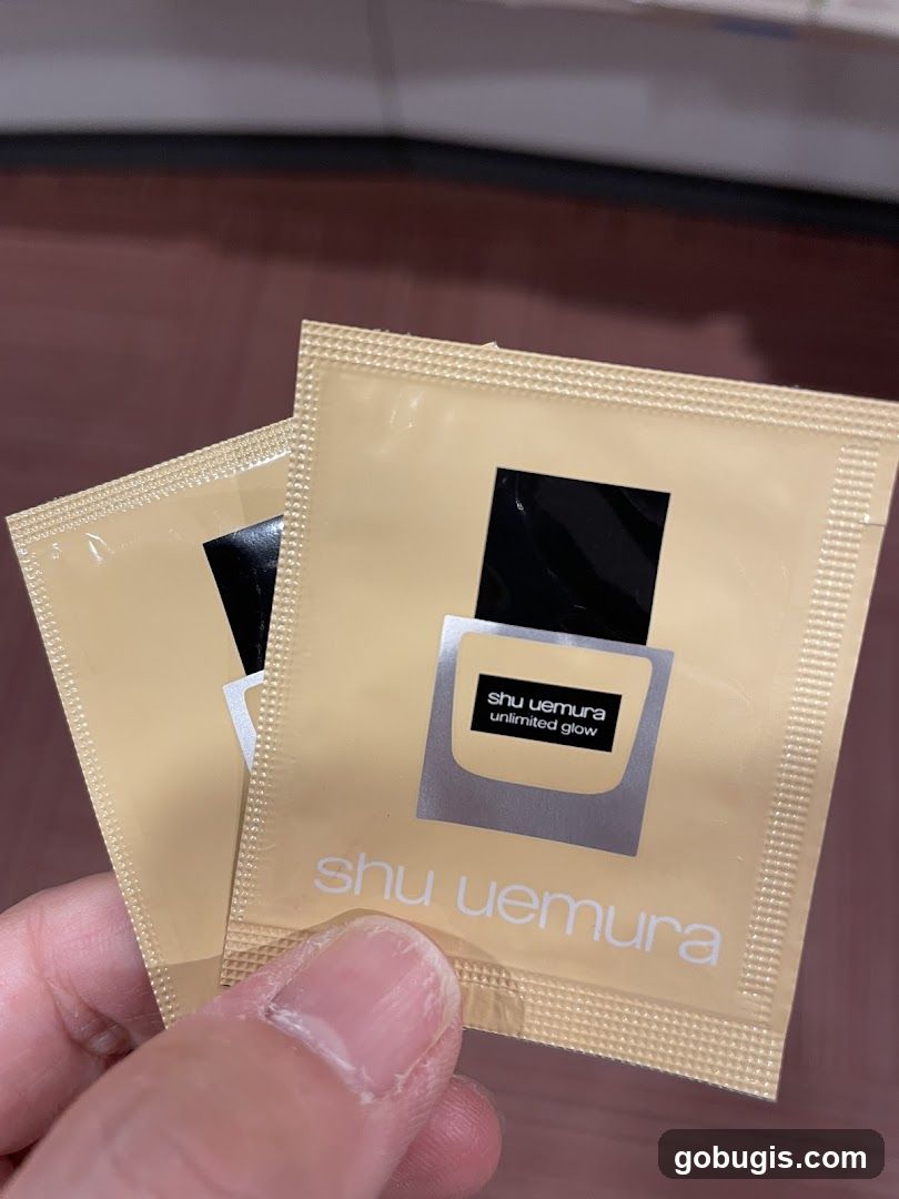 Shu Uemura Unlimited Glow Samples