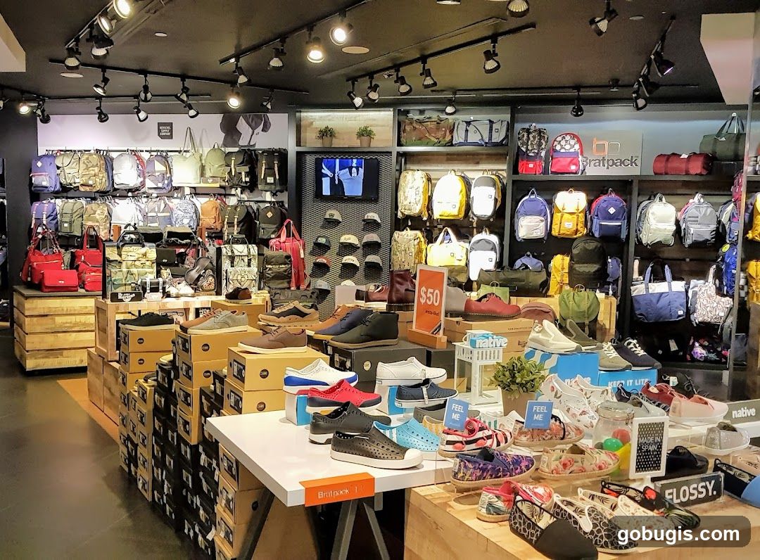 Shoe and Bag Store Display