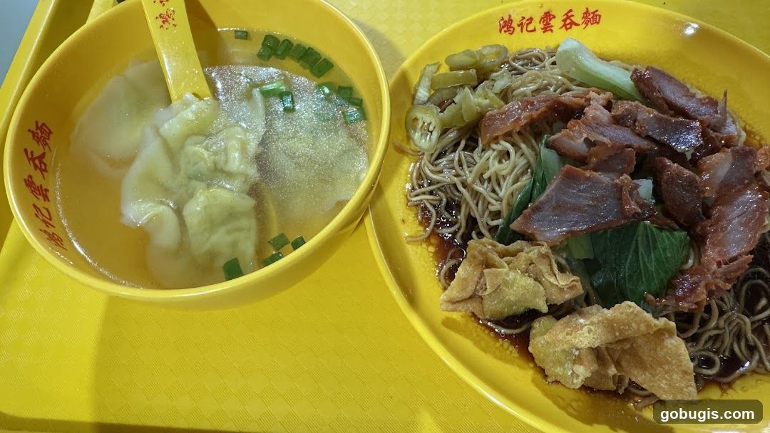 Wonton Noodles and Soup