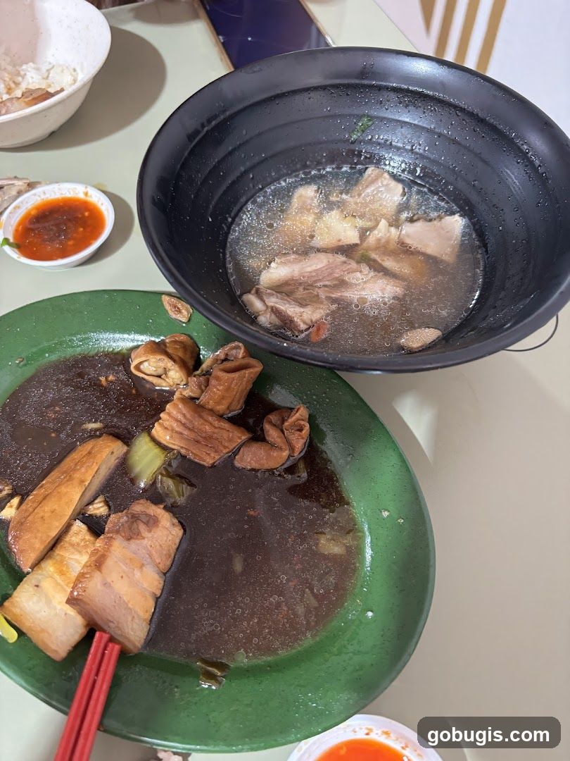 Pork Rib Soup and Braised Pork Belly