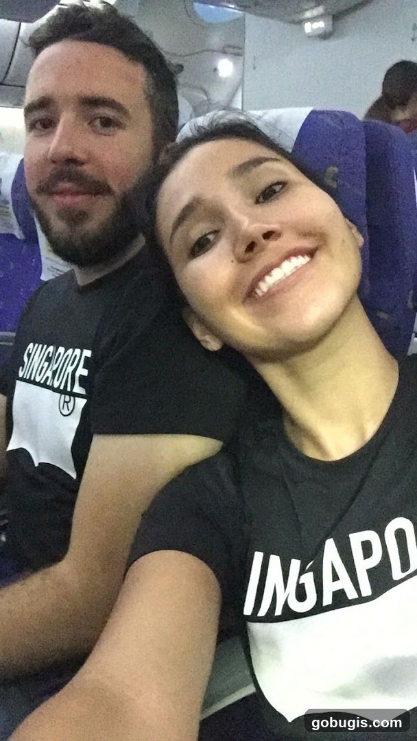 Couple on Airplane