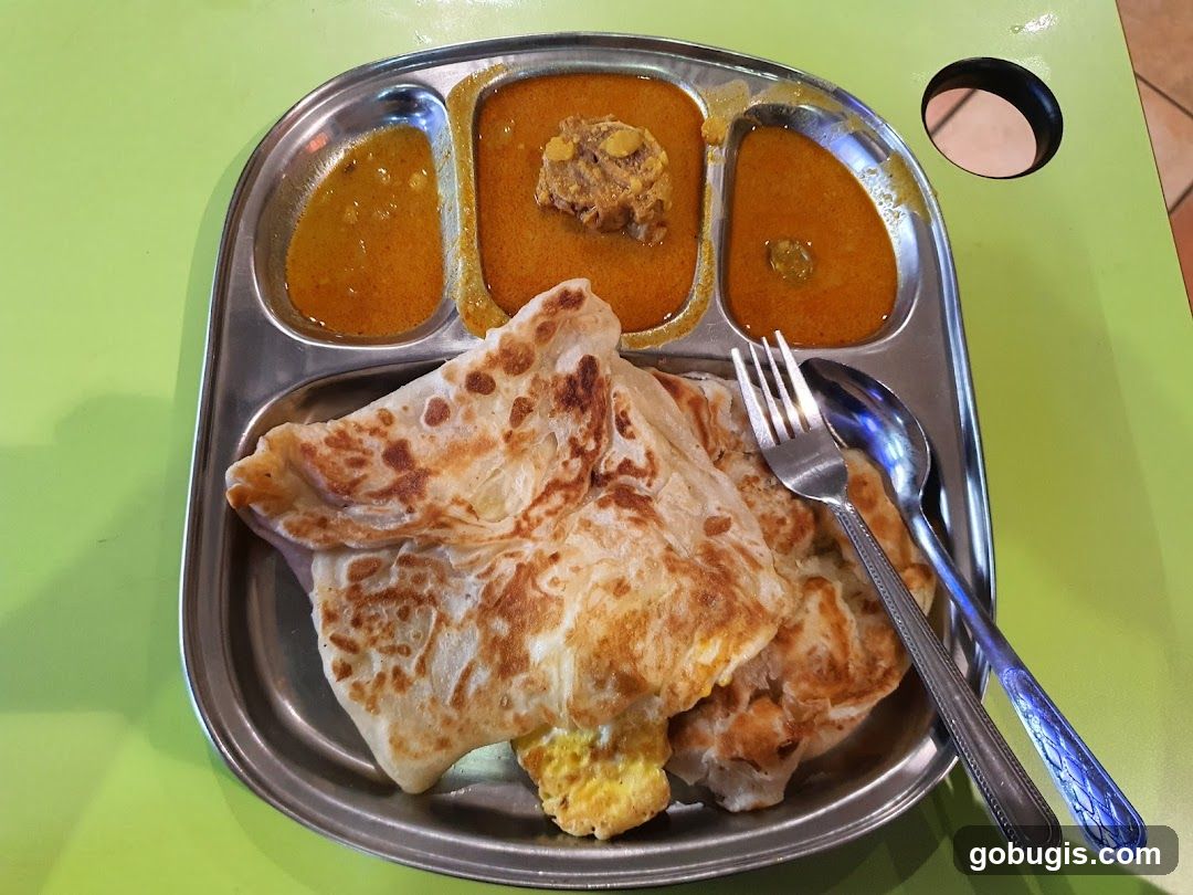 Roti Canai with Curry