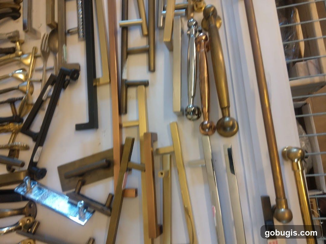 Assortment of Door Handles and Hardware