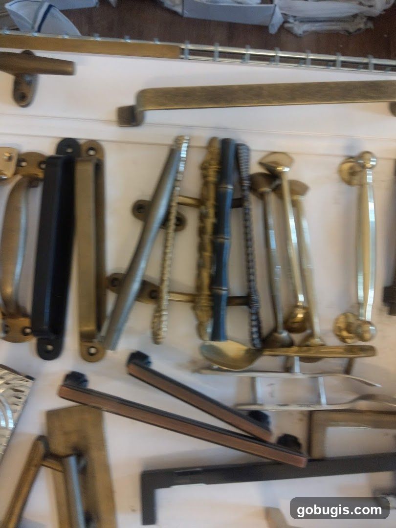 Assortment of Door Handles and Hardware