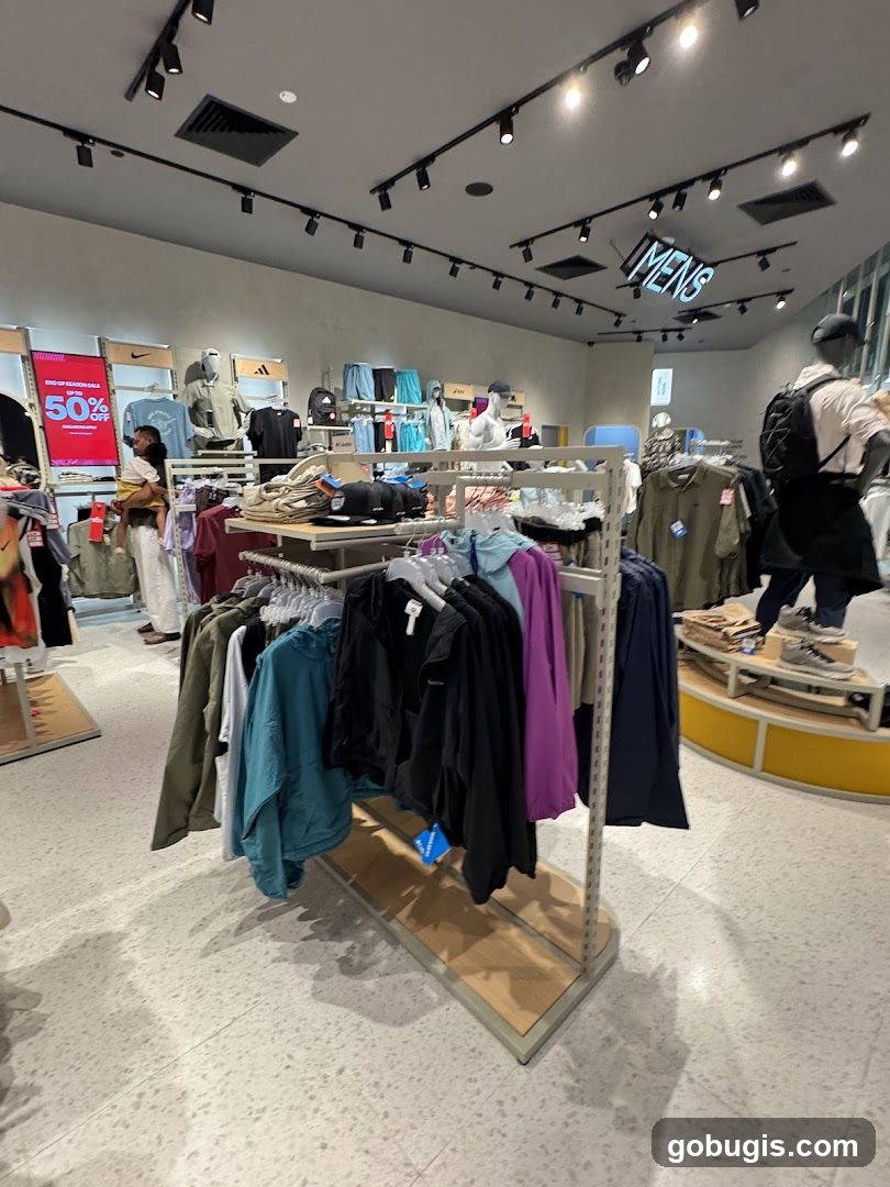 Clothing store interior