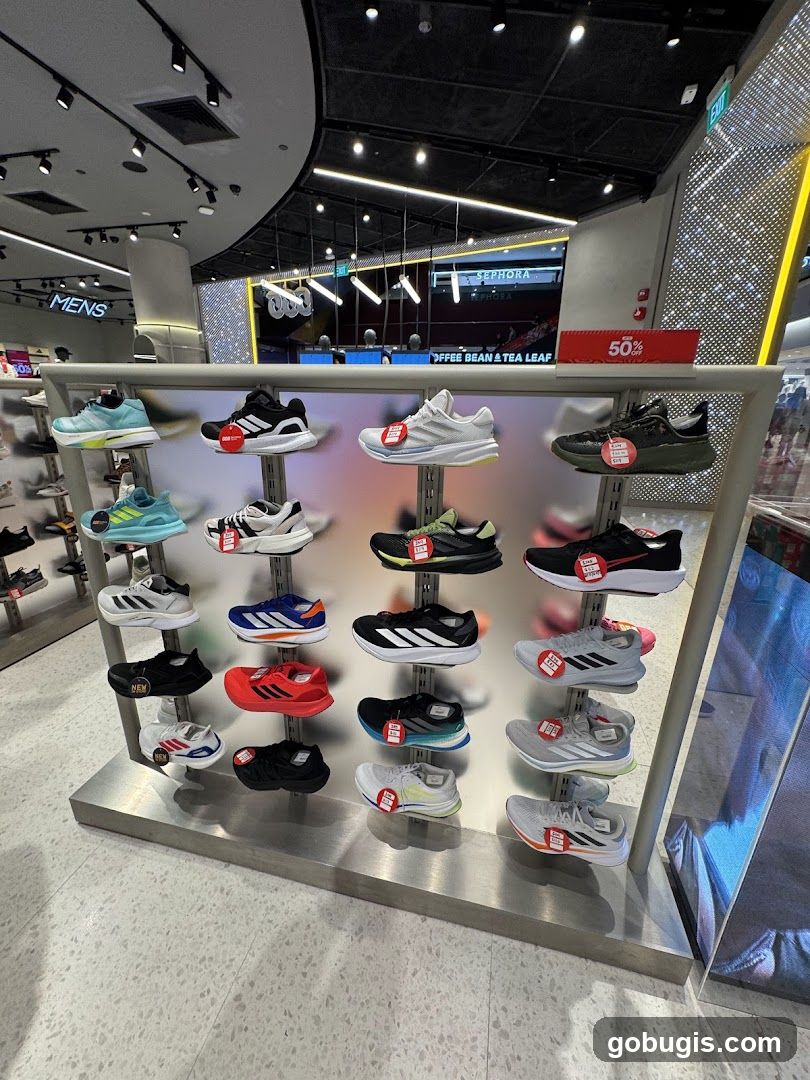Athletic Shoe Display