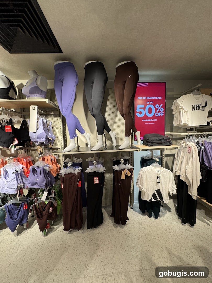 Athletic Apparel Display